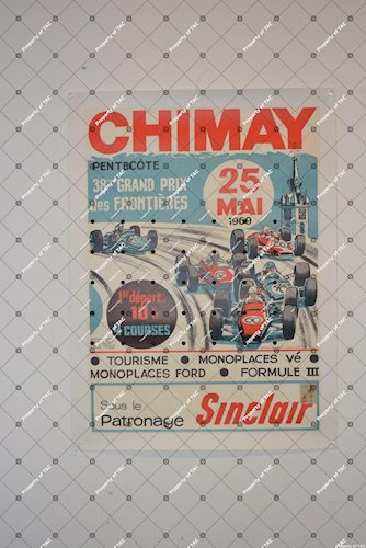 1969 Chimay Sinclair Race Poster