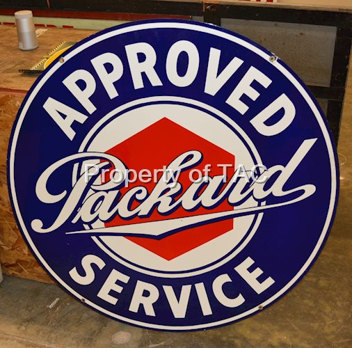 Packard Approved Service Porcelain Sign