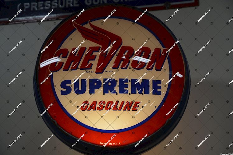 Chevron Supreme Gasoline 13.5 Globe Lenses"