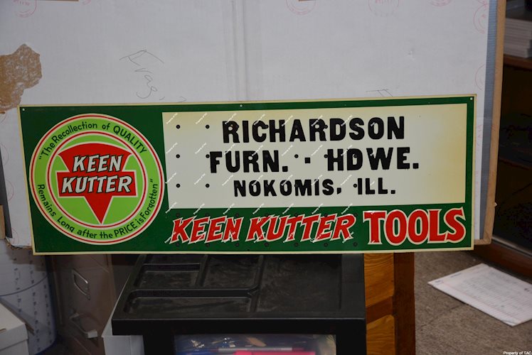 Keen Kutter Tools metal sign