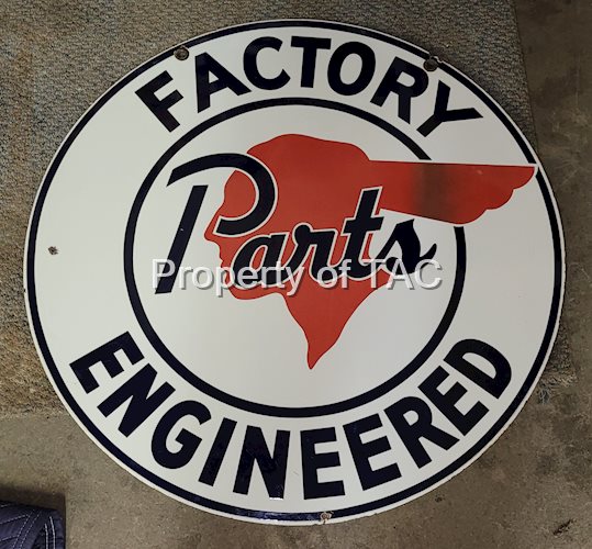 Pontiac Factory Engineered Parts DSP Porcelain Sign
