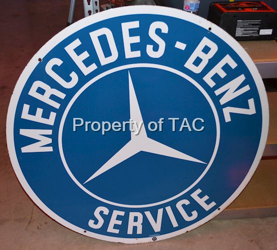 Mercedes-Benz Service w/Logo Porcelain Sign (TAC)
