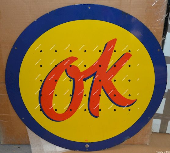 (Chevrolet) OK Porcelain Sign