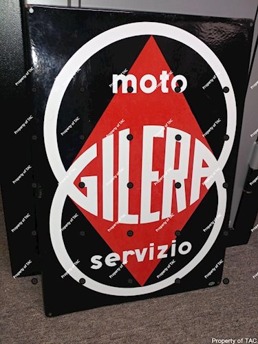 Gilera Moto Servizio sign (motorcycle)