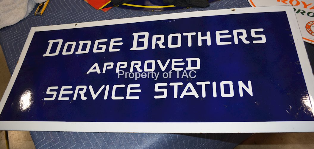 Dodge Brothers Approved Service Station Porcelain Sign (TAC)