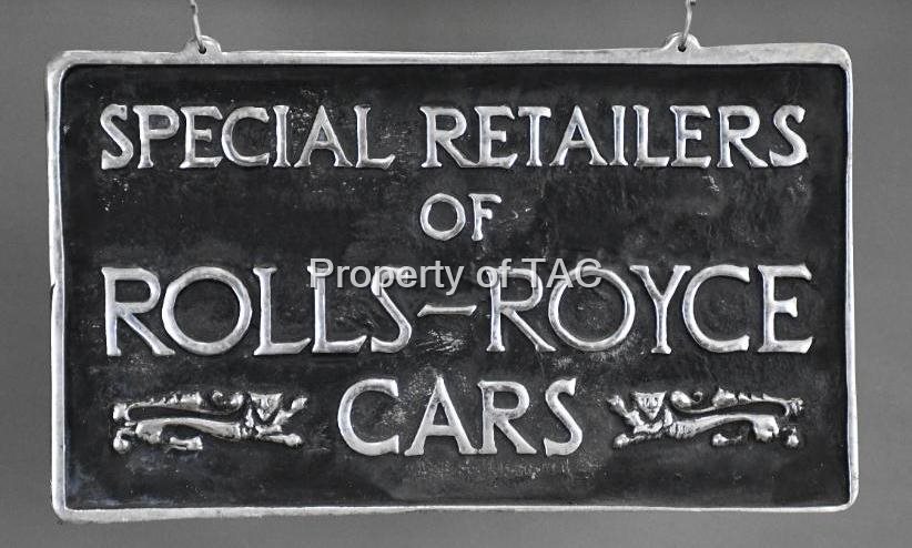Special Retailers of Rolls Royce Cars Heavy Metal Sign