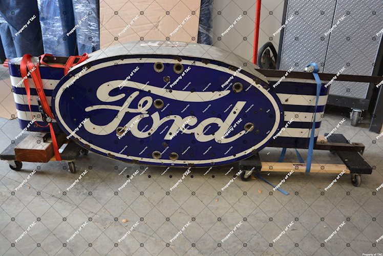 Ford Oval with wings neon sign