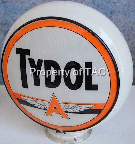 Tydol w/Flying A Logo (orange) 13.25" Single Gill Globe Lens