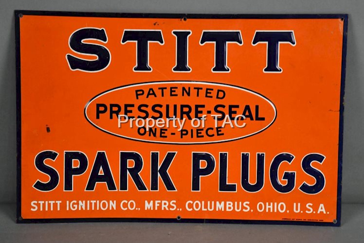 Stitt Spark Plugs Metal Sign