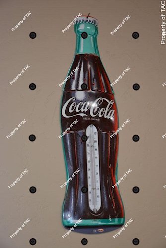 Coca-Cola Bottle Tin Thermometer