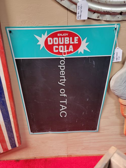 Enjoy Double Cola Menu Board Metal Sign