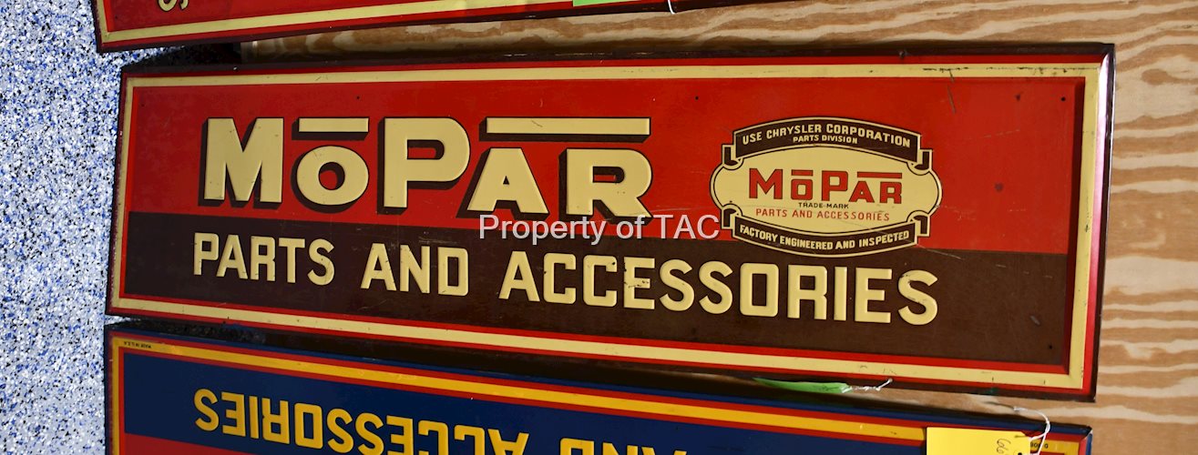 Mopar Parts & Accessories  w/Logo Metal Sign