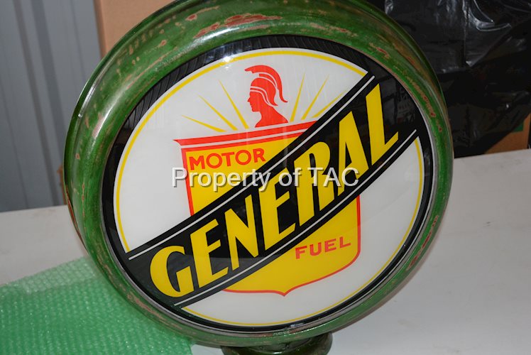 General Motor Fuel w/Logo 15"D. Single Globe Lens