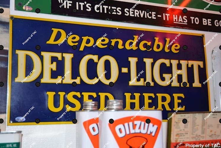 Dependable Delco-Light Used here sign