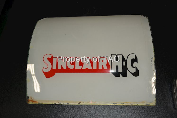 Sinclair H-C Ad Glass for a National A-38 Gas Pump