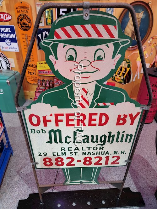 Bob McLaughin Realtor Metal Sign