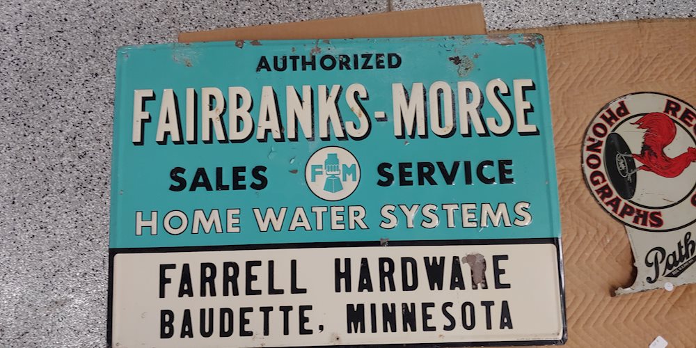 Authorized Fairbanks-Morse Home Water Systems Metal Sign