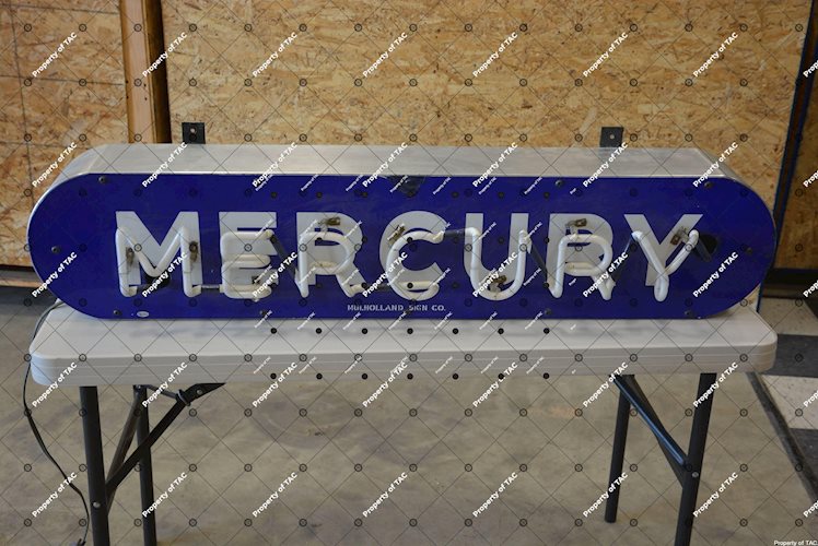 Mercury neon sign