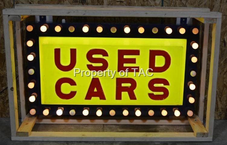 Used Cars Lighted Flashing Plastic Sign