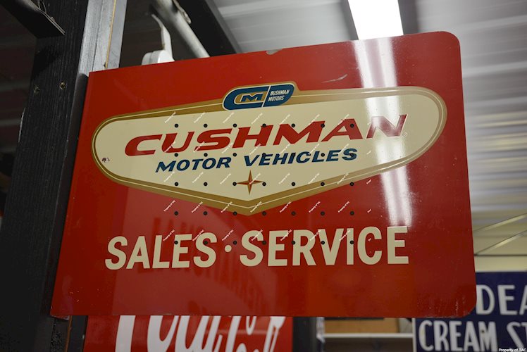 Cushman Motor Vehicles Sales Service sign
