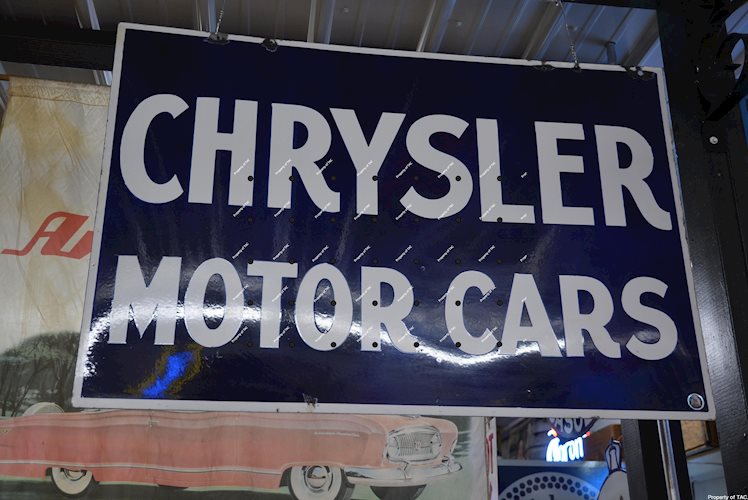 Chrysler Motor Cars Sign
