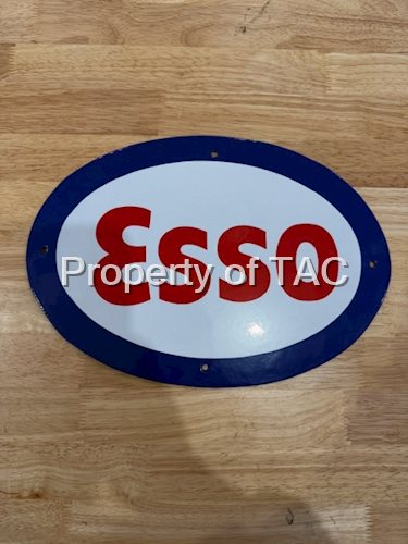 Single sided porcelain esso pump plate