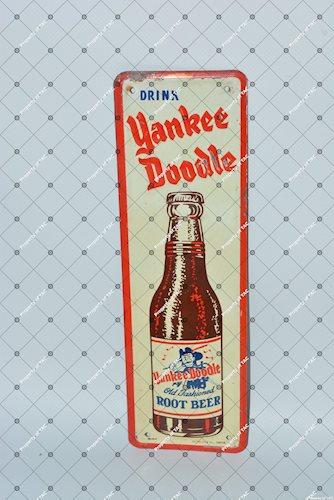Drink Yankee Doodle Root Beer painted sign