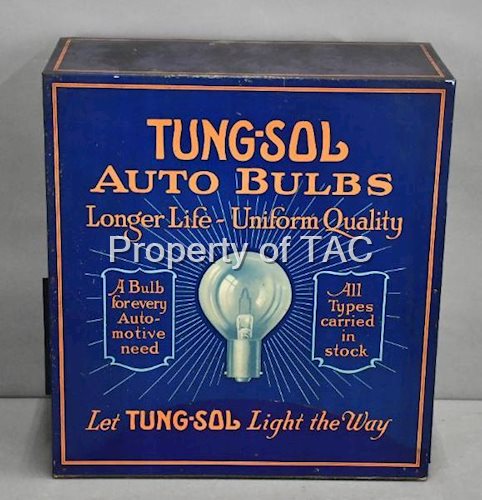 Tung-Sol Auto Bulbs "Longer Life-Uniform Quality" Point of Sale Metal Display