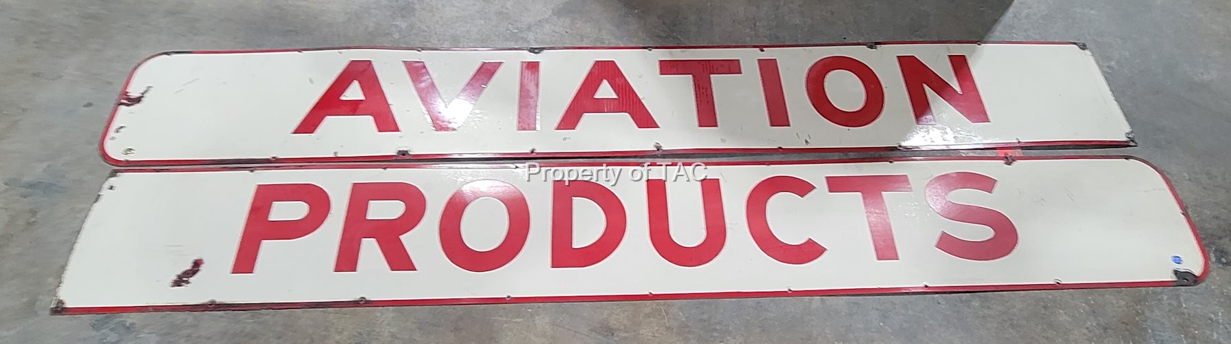 Aviation Products (Shell) Single Sided Porcelain Signs