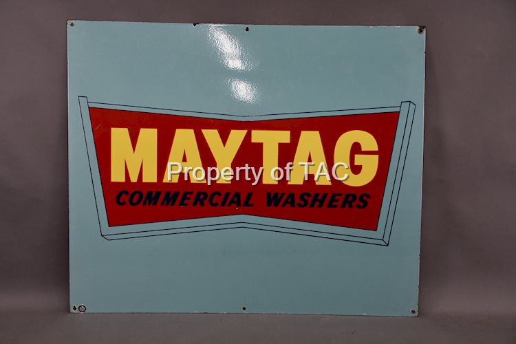 Maytag Commercial Washers Porcelain Sign