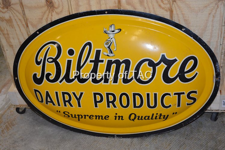 Biltmore Dairy Product w/Logo Metal Sign
