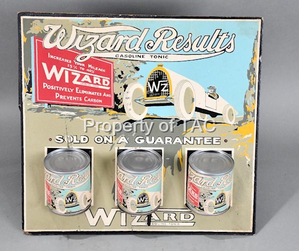 Wizard Results Gasoline Tonic Cardboard Counter-Top Point of Sale Display