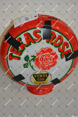 Texas Rose w/Ethyl logo single globe lens