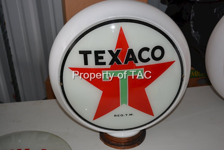 Texaco (white-T) Star Logo 13.5" Single Globe Lens