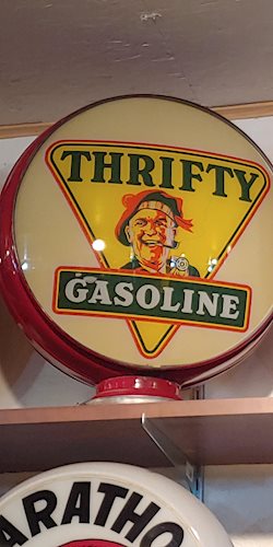Thrifty Gasoline w/Logo 15 Single Globe Lens"