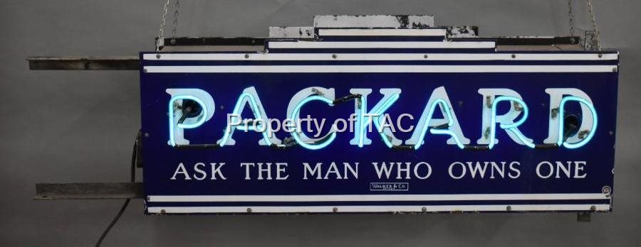 Packard "Ask The Man Who Owns One" Porcelain Neon Sign