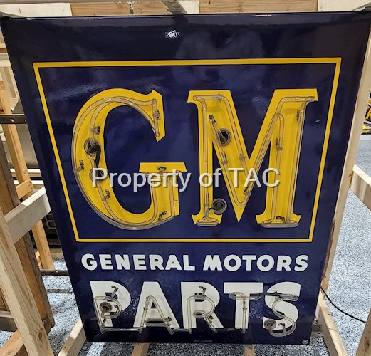 GM General Motors Parts Porcelain Neon Sign