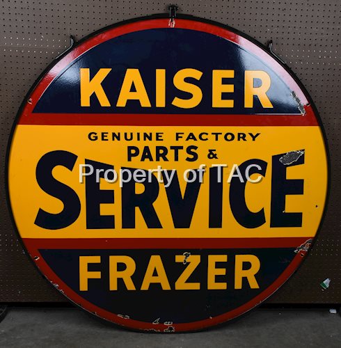 Kaiser Frazer Genuine Factory Parts & Service Porcelain Sign