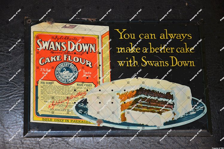 Swans Down Cake Flour sign