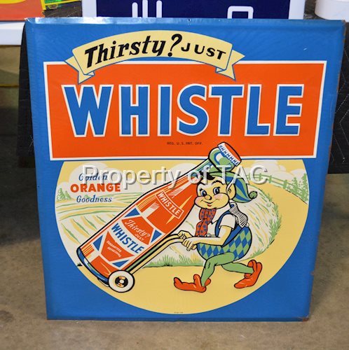 Thirsty? Just Whistle "Elf & Bottle" Metal Sign (TAC)