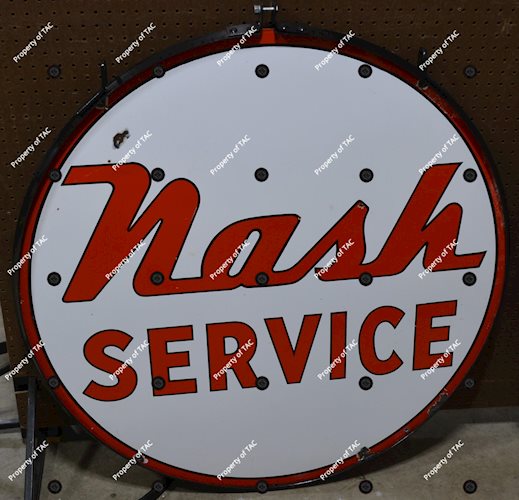 Nash Service Porcelain Sign