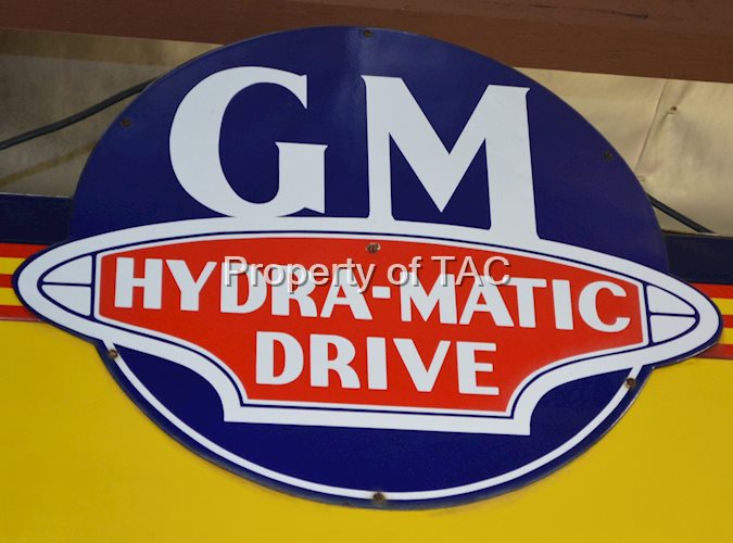 GM Hydra-Matic Porcelain Sign