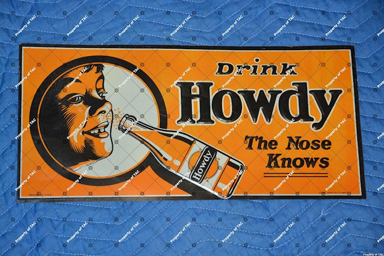 Drink Howdy The Nose Knows" sign"