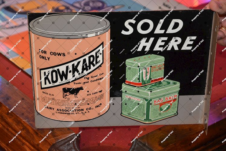 Kow-Kare for cows Sold Here" sign"