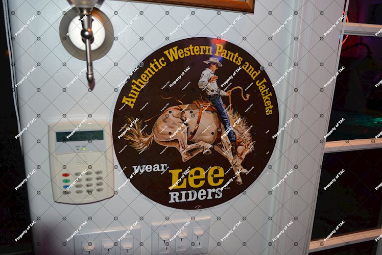 Lee Riders Authentic Western Pants and Jackets" sign"