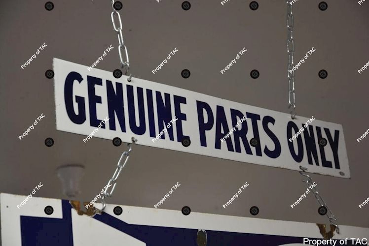 Genuine Parts Only sign