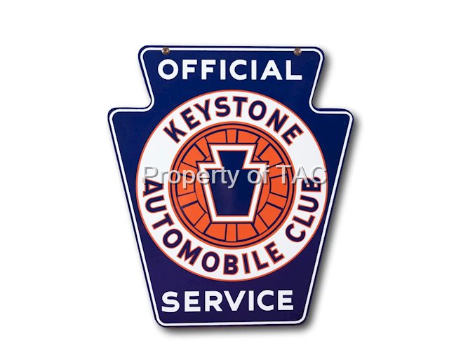 Official Keystone Automobile Club Service Porcelain Sign (TAC)