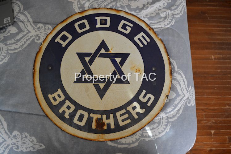 Dodge Brothers Single Sided Porcelain Sign