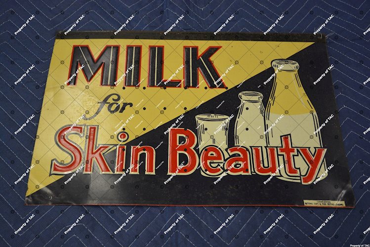 Milk for Skin Beauty sign