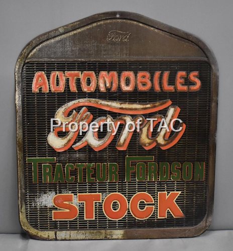 Ford Stock Automobiles Tracteur Fordson Metal Sign